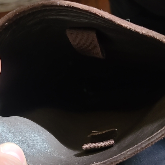 Prada Vintage Distressed Below The Knee Leather Suede Boots Brown Size 10 - Picture 7 of 12